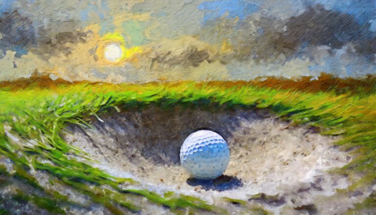 Firefly golf ball in bunker 14215