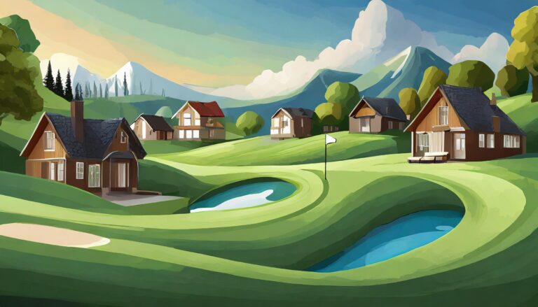 Firefly golf course with houses on the greens 11384